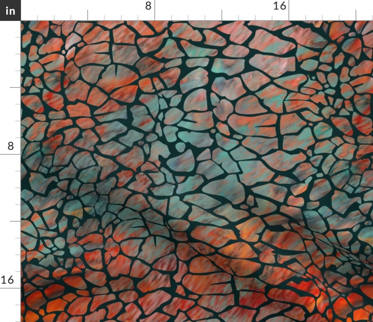 Animal Print Crocodile Alligator Whimsical Green Teal Red Orange Swamp Chic Custom Printed Fabric by Spoonflower Various Fabrics by the Yard or Fat Quarter
